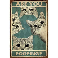 Canvas Poster Three Kittens Abstract Wall Painting Ideal Gift