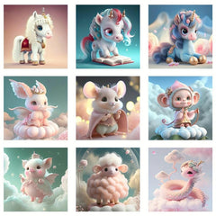 Cartoon Animal Diamond Painting Kit for Adults - 5D DIY Art