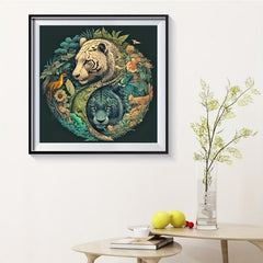 Relaxing 5D Diamond Painting Kit Full Drill Round Drill Wall Decor Gift 25x25cm