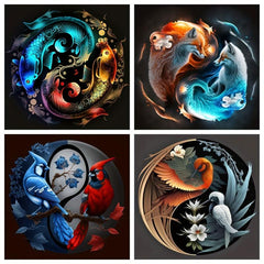 Relaxing 5D Diamond Painting Kit Full Drill Round Drill Wall Decor Gift 25x25cm