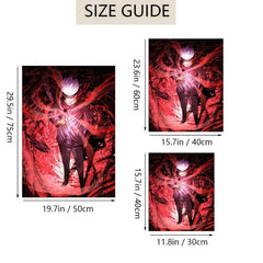 Red Abstract Anime Artistic Poster Wall Art Canvas Painting Boys Gift