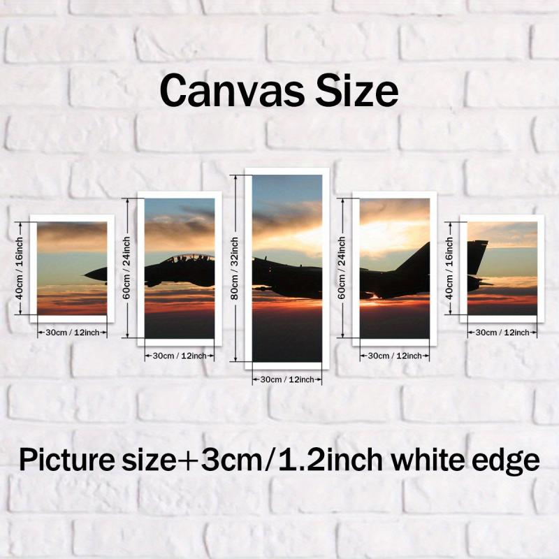5pcs Canvas Art Fighter Home Decor Gift Bedroom Wall Art Fall Decor