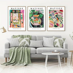 6pcs Matisse Abstract Canvas Wall Art Prints