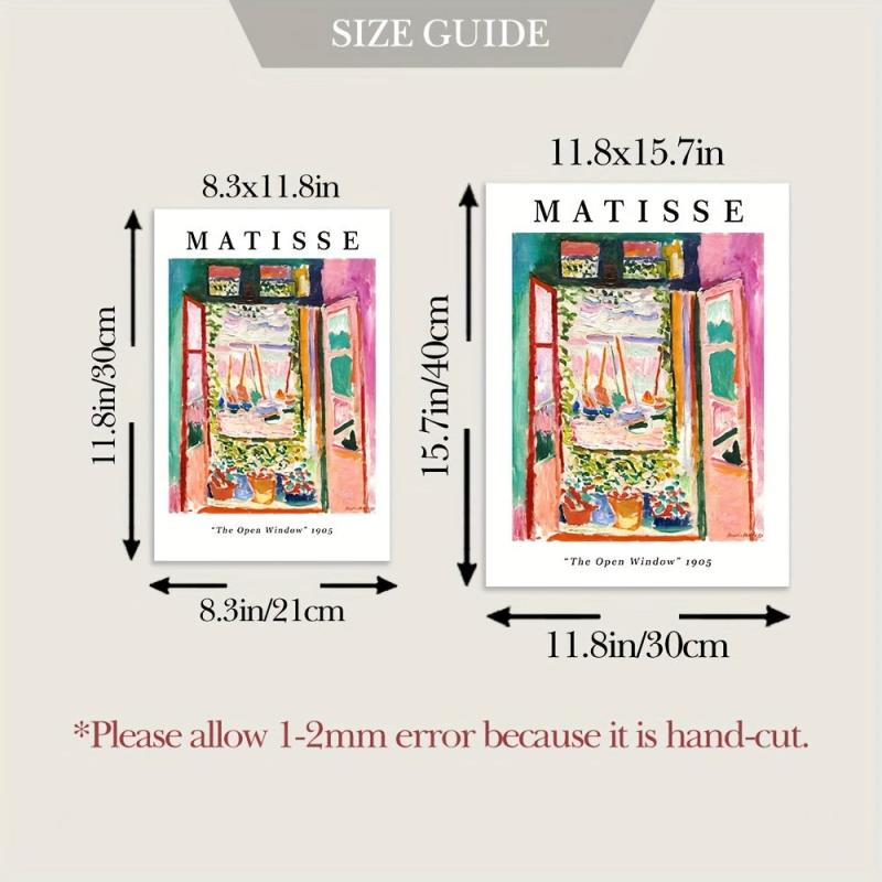 6pcs Matisse Abstract Canvas Wall Art Prints
