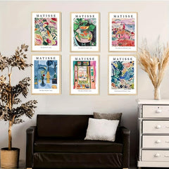 6pcs Matisse Abstract Canvas Wall Art Prints