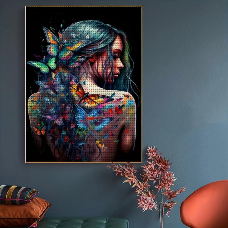 Butterfly Diamond Painting Kit for Adults - 5D DIY Diamond Art Embroidery Craft