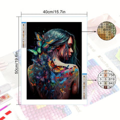 Butterfly Diamond Painting Kit for Adults - 5D DIY Diamond Art Embroidery Craft