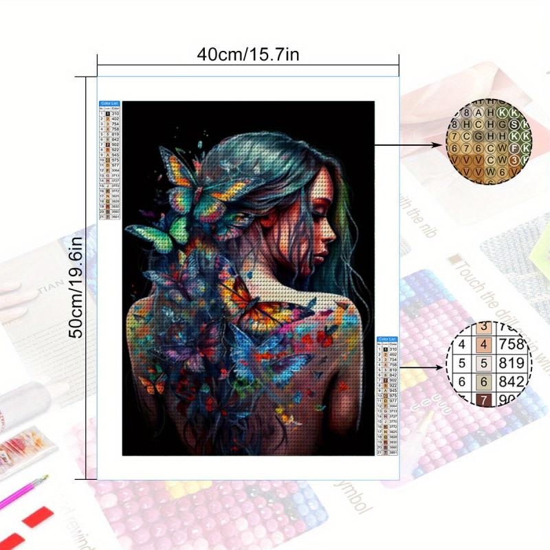 Butterfly Diamond Painting Kit for Adults - 5D DIY Diamond Art Embroidery Craft