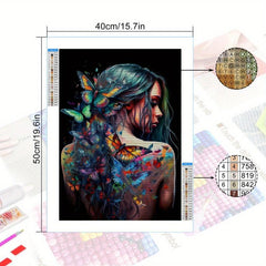 Butterfly Diamond Painting Kit for Adults - 5D DIY Diamond Art Embroidery Craft