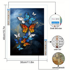 Butterfly 5D Diamond Painting Kit for Adults DIY Paint Full Drill Diamonds