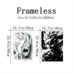 2pcs Anime Posters Vintage Home Room Art Canvas Painting Children Gift