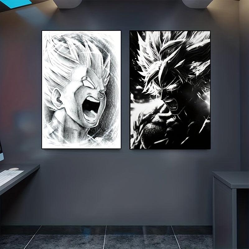 2pcs Anime Posters Vintage Home Room Art Canvas Painting Children Gift