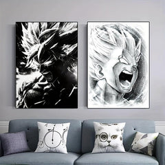 2pcs Anime Posters Vintage Home Room Art Canvas Painting Children Gift
