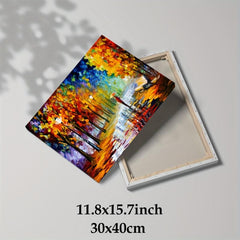 Framed Tree Painting On Canvas Wall Art for Home Decor