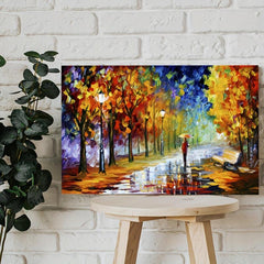 Framed Tree Painting On Canvas Wall Art for Home Decor