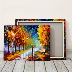 Framed Tree Painting On Canvas Wall Art for Home Decor