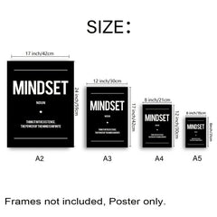 6pcs Motivational Quotes Posters Wall Art Office Classroom Decor