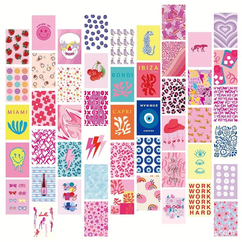50pcs Wall Collage Kit 10x16 Preppy Room Decor for Teens