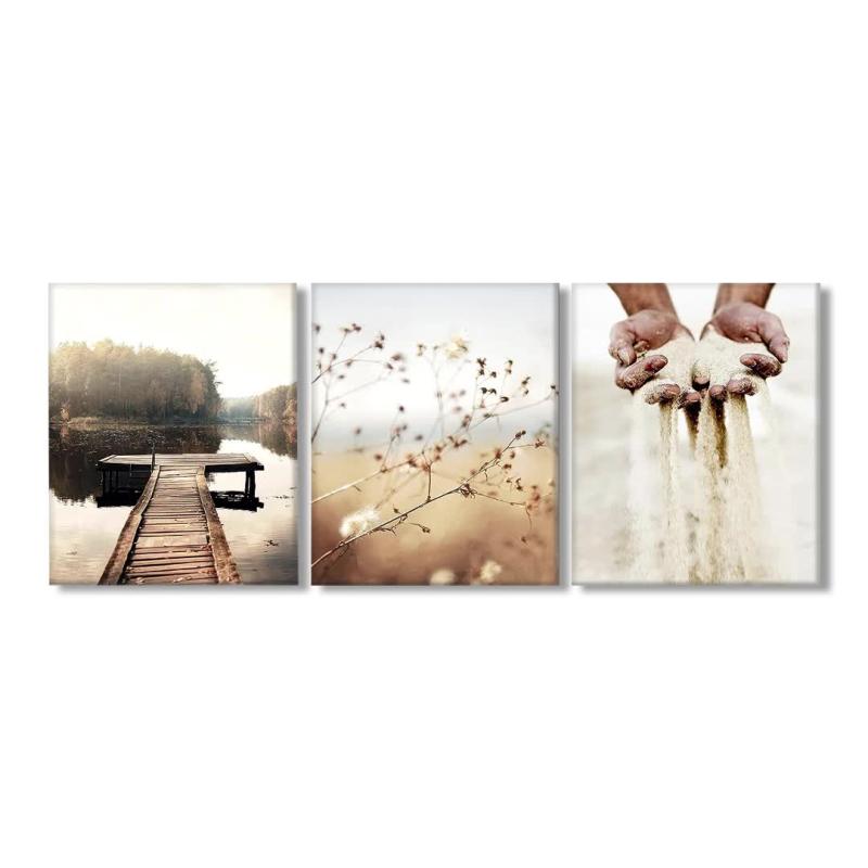 3pcs Canvas Poster Modern Art Nature Mural Landscape Painting