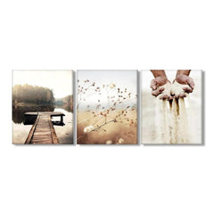 3pcs Canvas Poster Modern Art Nature Mural Landscape Painting