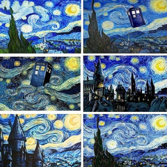 Starry Sky 5D Diamond Painting Kit DIY Full Drill Craft Home Wall Decor