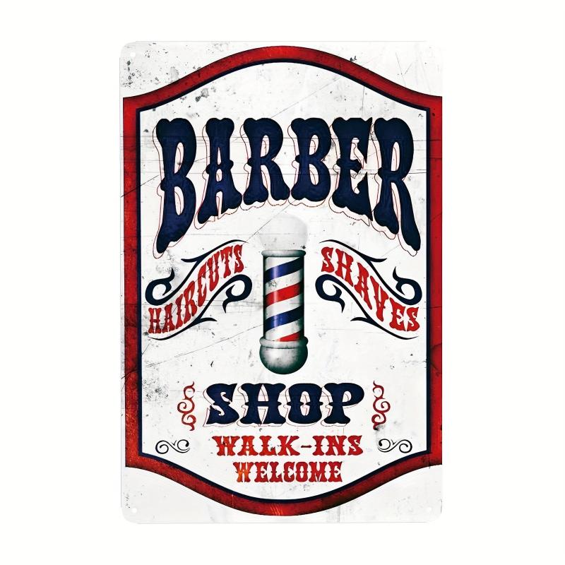 Vintage Tin Signs Barber Shop Retro Metal Signs 20x30cm