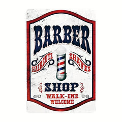 Vintage Tin Signs Barber Shop Retro Metal Signs 20x30cm