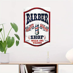 Vintage Tin Signs Barber Shop Retro Metal Signs 20x30cm
