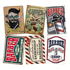 Vintage Tin Signs Barber Shop Retro Metal Signs 20x30cm