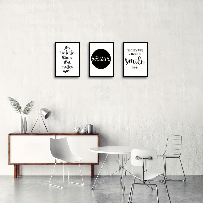 3pcs Canvas Poster Modern Art Motivational Life Waterproof Canvas Art Posters