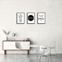 3pcs Canvas Poster Modern Art Motivational Life Waterproof Canvas Art Posters
