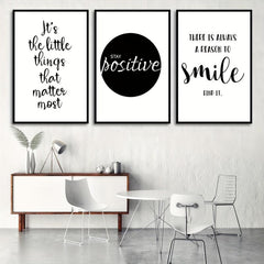 3pcs Canvas Poster Modern Art Motivational Life Waterproof Canvas Art Posters