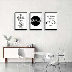 3pcs Canvas Poster Modern Art Motivational Life Waterproof Canvas Art Posters