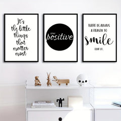 3pcs Canvas Poster Modern Art Motivational Life Waterproof Canvas Art Posters