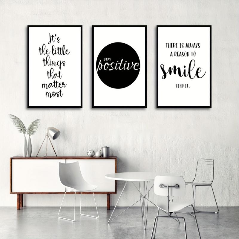 3pcs Canvas Poster Modern Art Motivational Life Waterproof Canvas Art Posters