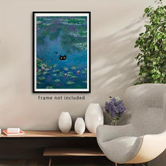 Vintage Monet Canvas Wall Art - Monet's Water Lilies Poster
