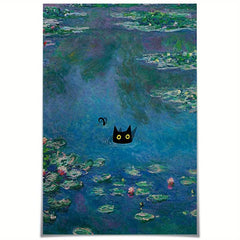 Vintage Monet Canvas Wall Art - Monet's Water Lilies Poster