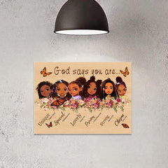 Inspirational Girls Painting On Canvas Wall Art