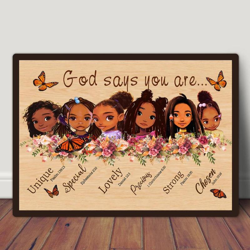 Inspirational Girls Painting On Canvas Wall Art
