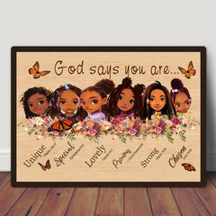 Inspirational Girls Painting On Canvas Wall Art