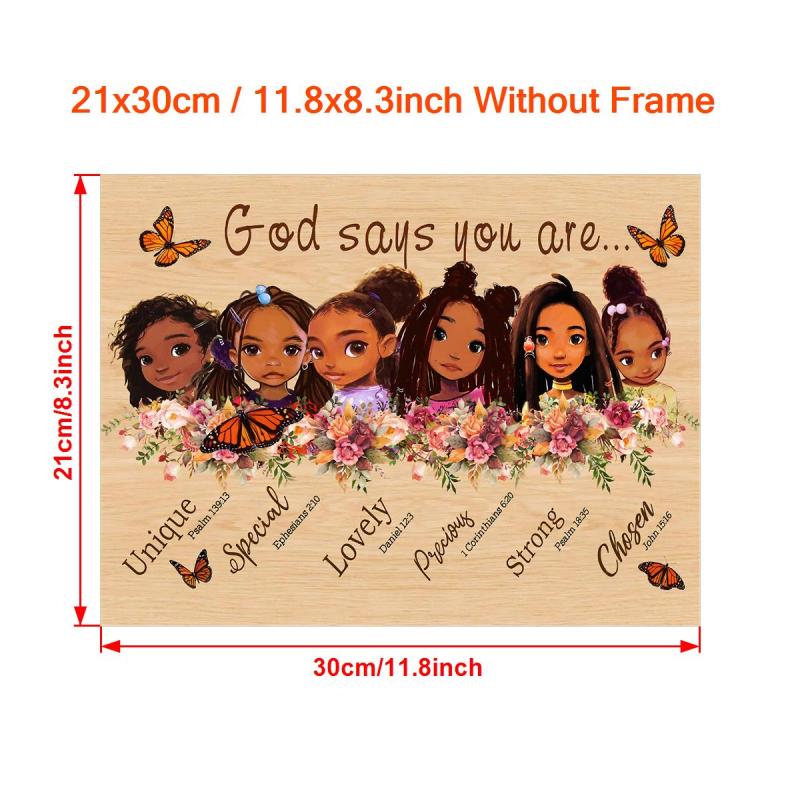 Inspirational Girls Painting On Canvas Wall Art