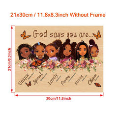 Inspirational Girls Painting On Canvas Wall Art