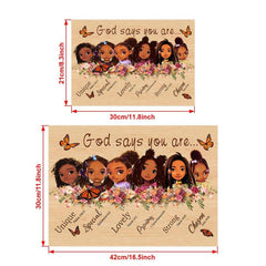 Inspirational Girls Painting On Canvas Wall Art