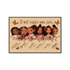 Inspirational Girls Painting On Canvas Wall Art