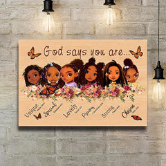 Inspirational Girls Painting On Canvas Wall Art