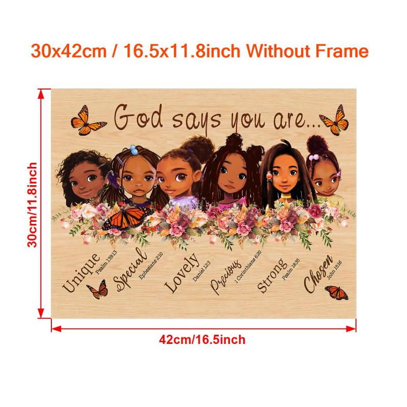 Inspirational Girls Painting On Canvas Wall Art