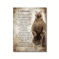 Inspirational Wolf Canvas Wall Art Christian Wolf Men Gift Picture Wall Decor