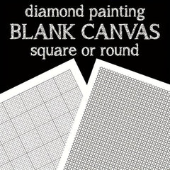 Diamond Painting Blank Grid Canvas 25x25cm