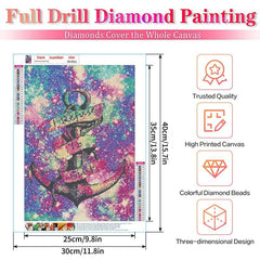 5D Diamond Painting Kit for Adults - Round Full Drill DIY Art