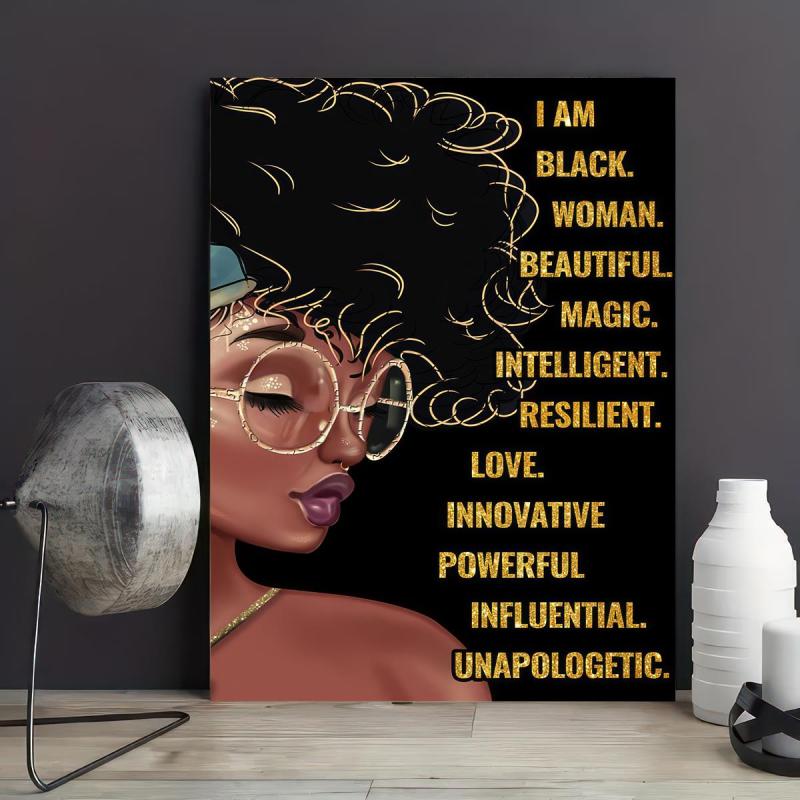 African American Queen Canvas Art Painting